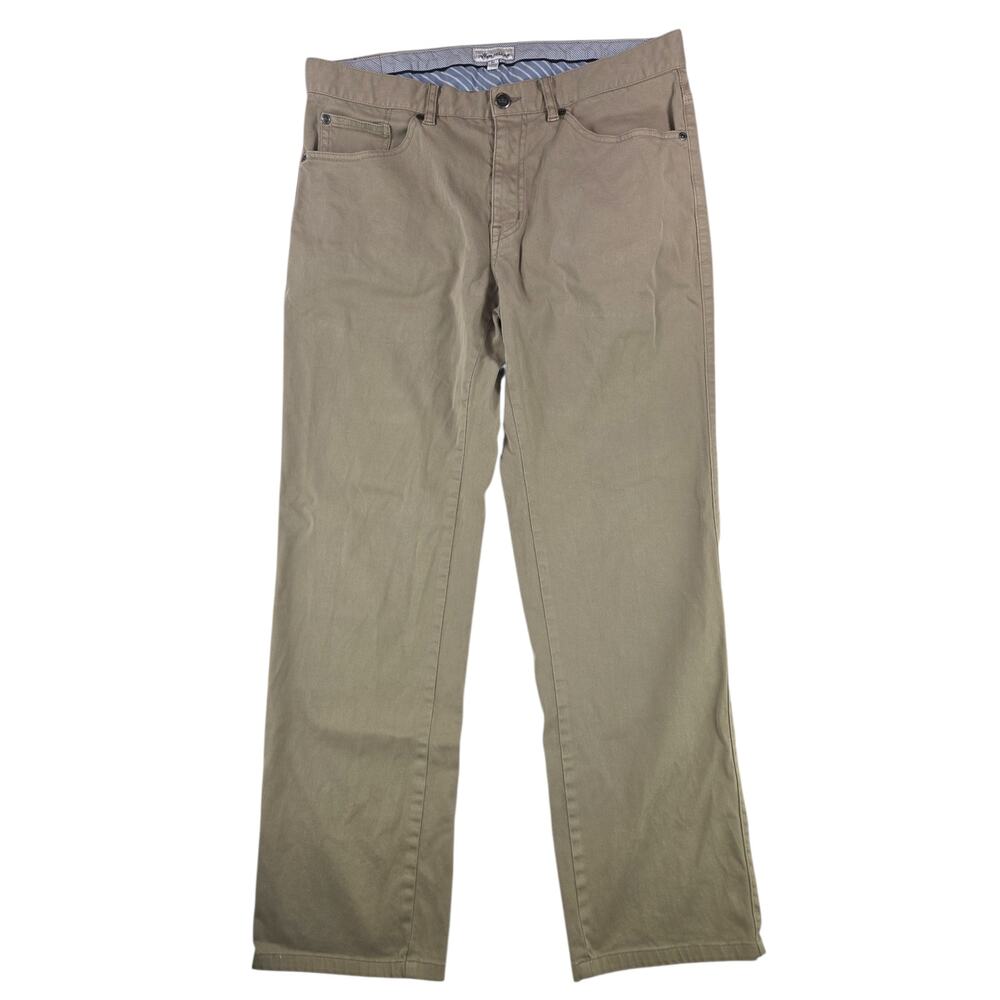 Peter Millar | Tan Ultimate Sateen 5 Pocket Pants | Size 33 inches
